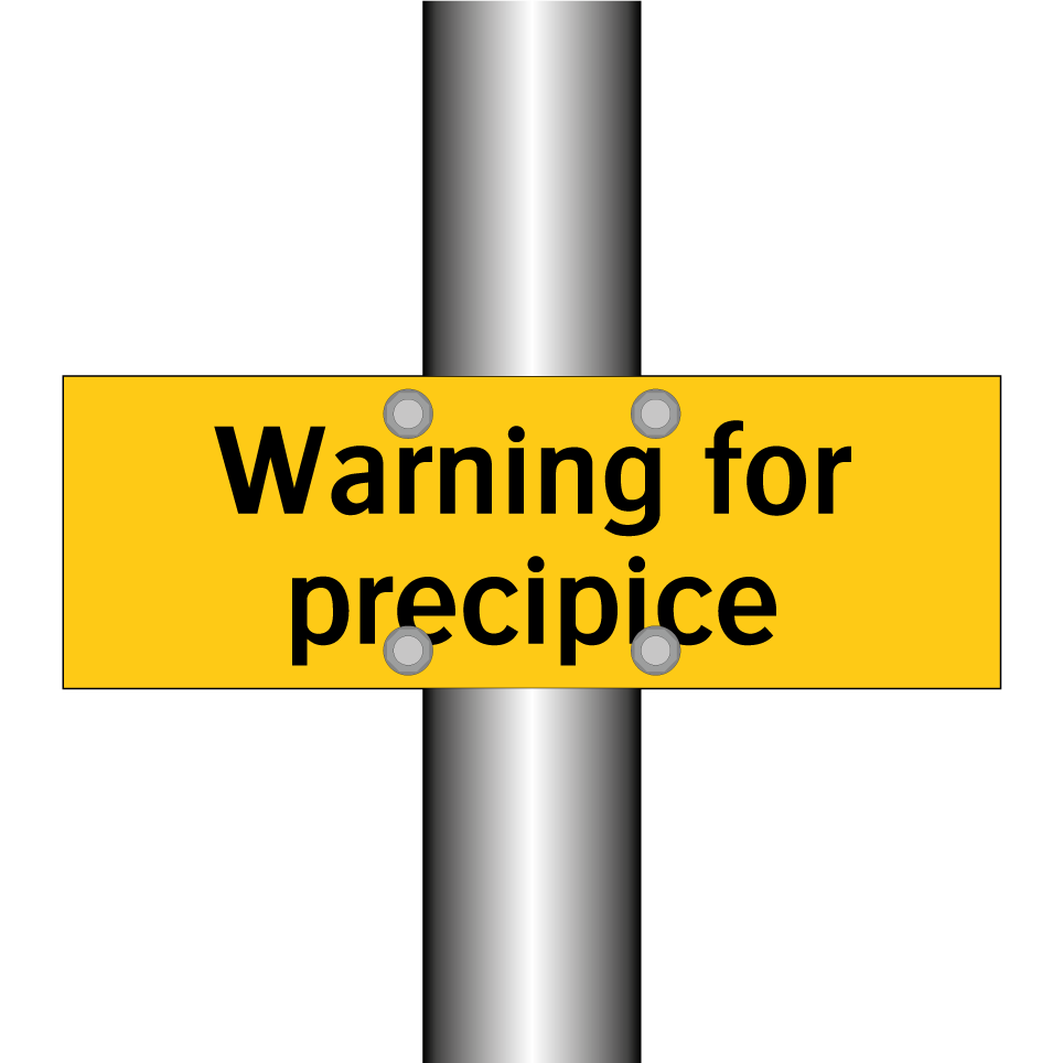 Warning for precipice