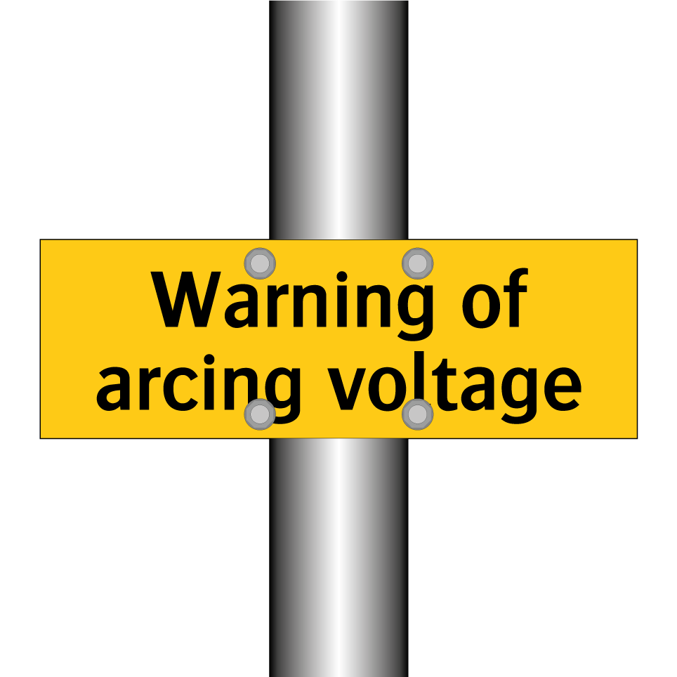 Warning of arcing voltage