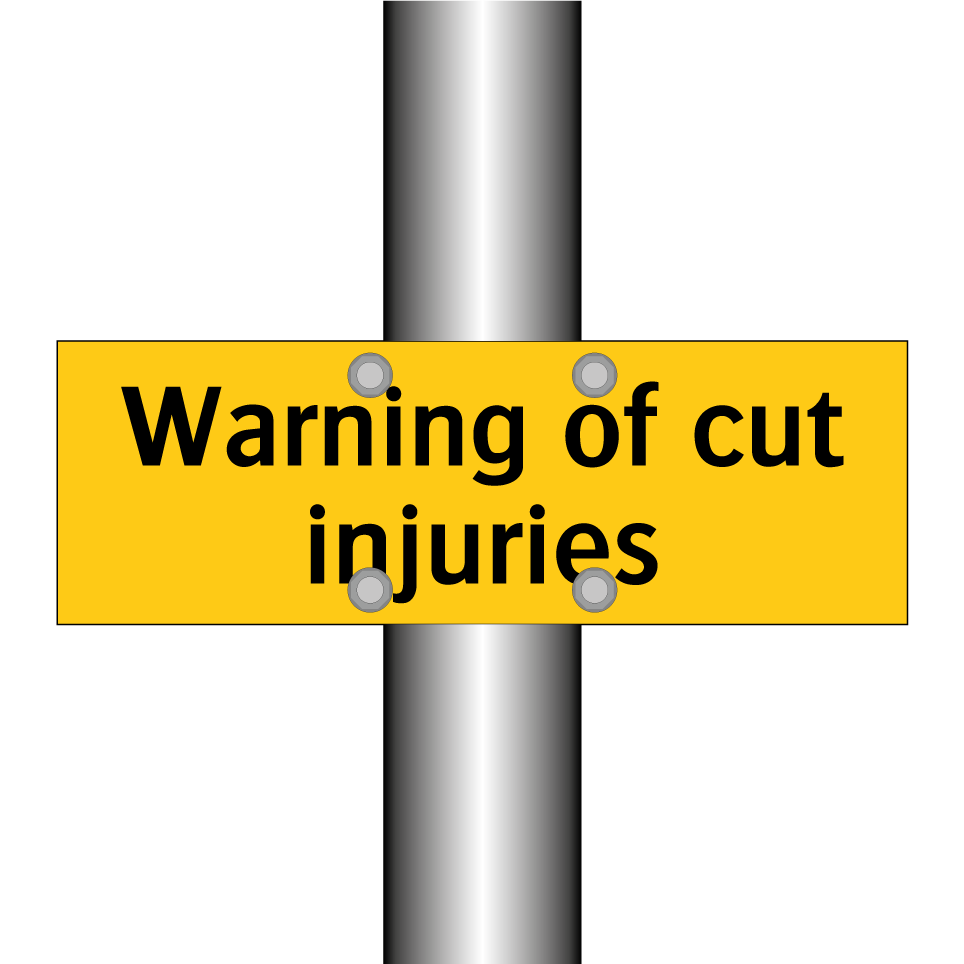 Warning of cut injuries