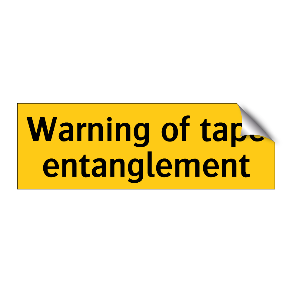 Warning of tape entanglement