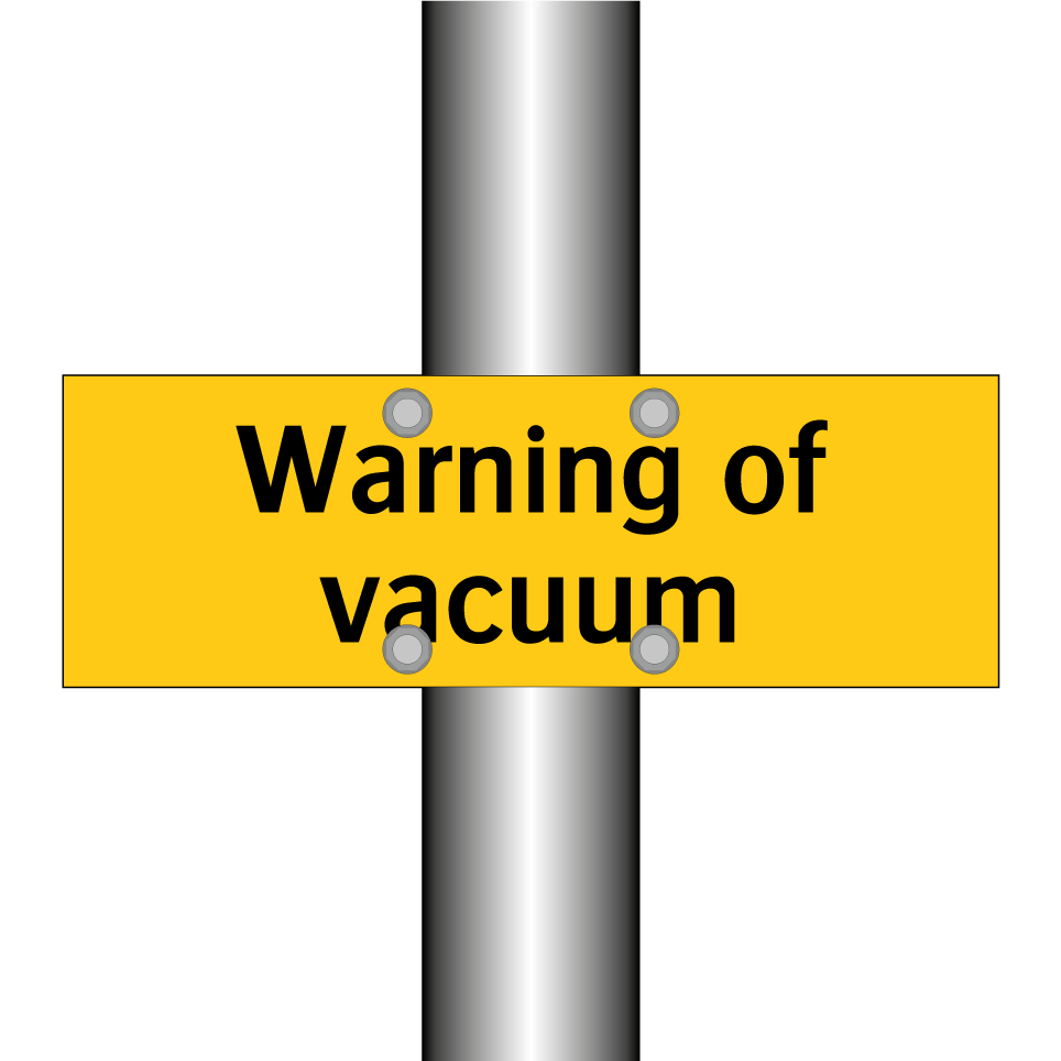 Warning of vacuum