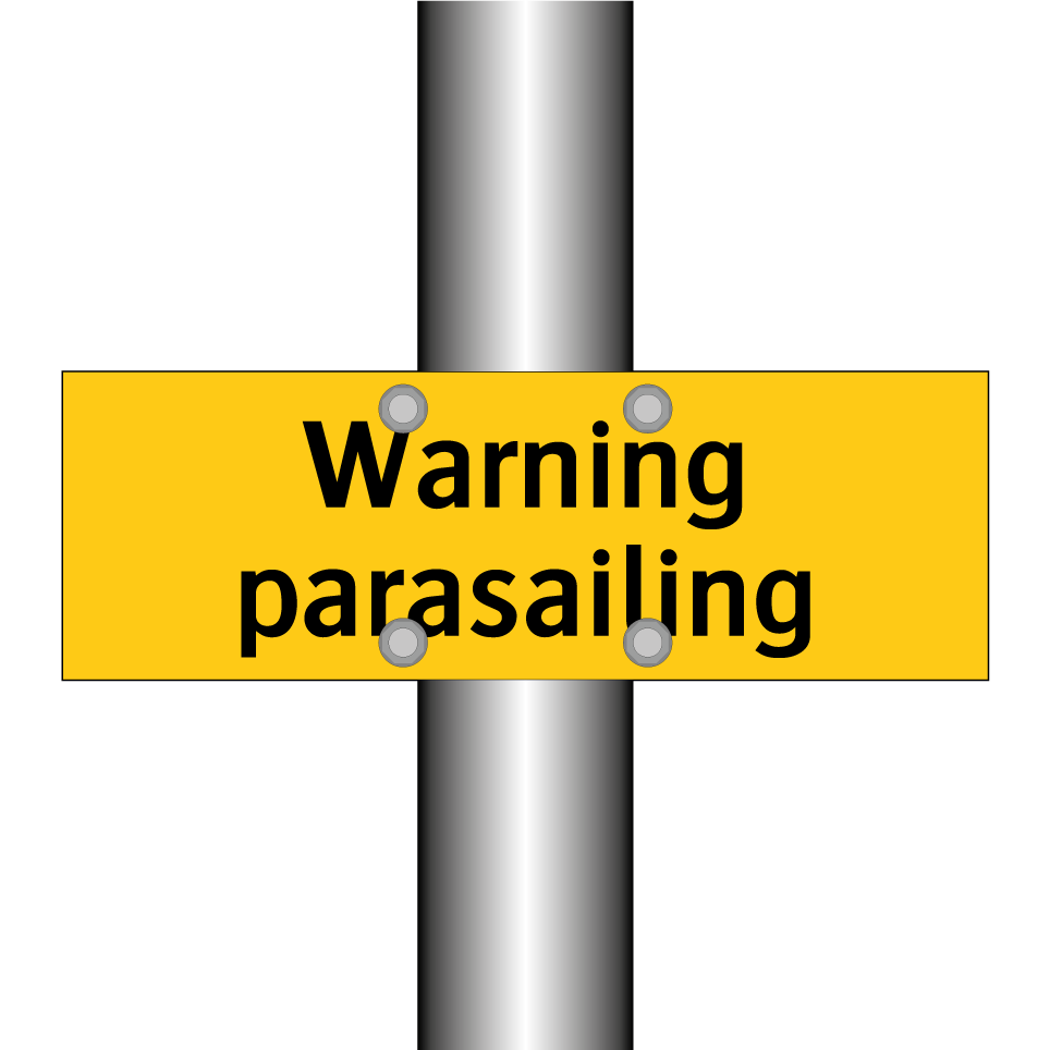 Warning parasailing