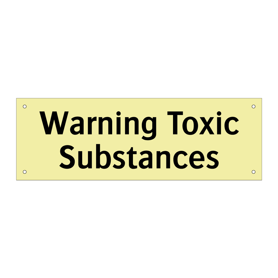 Warning Toxic Substances