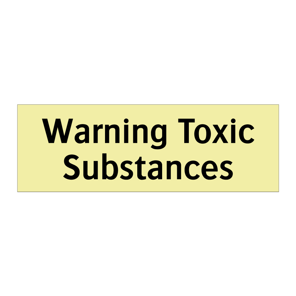 Warning Toxic Substances