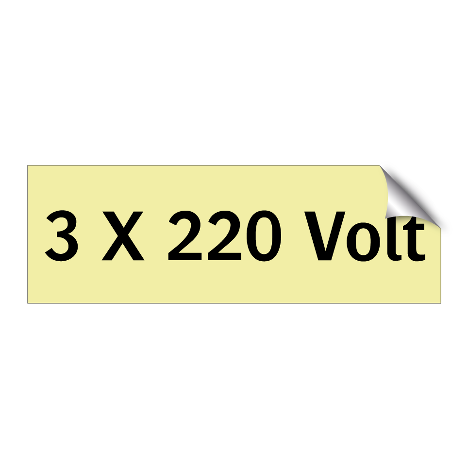 3 X 220 Volt