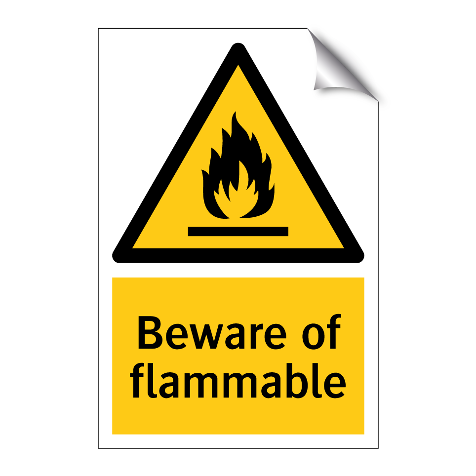 Beware of flammable