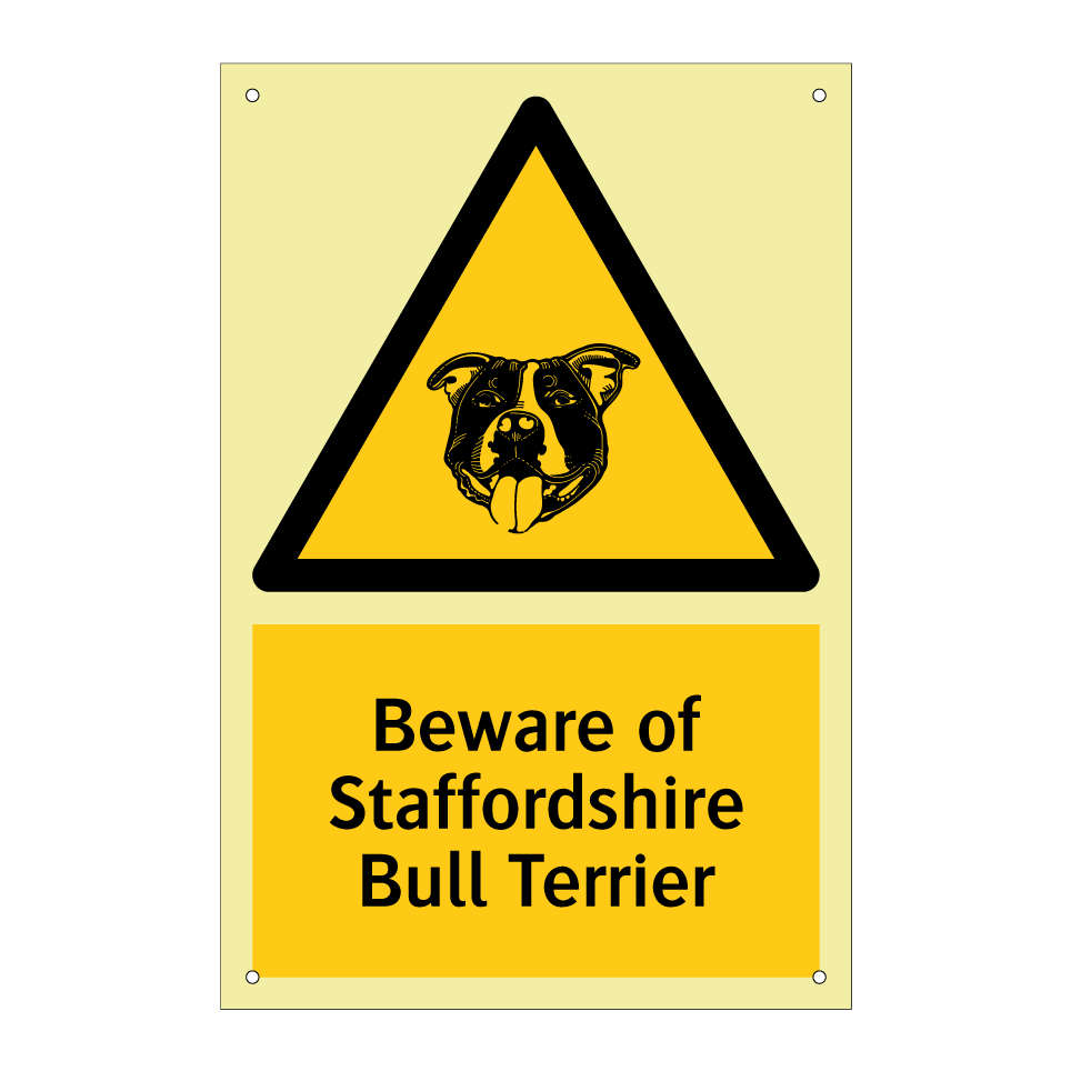 Beware of Staffordshire Bull Terrier
