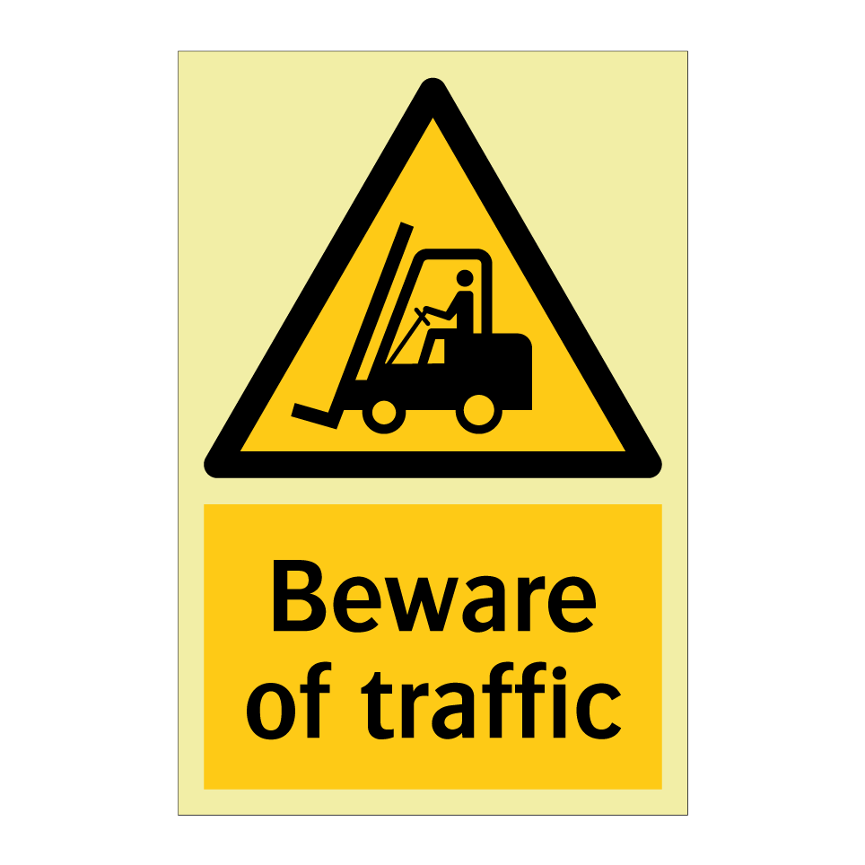 Beware of traffic