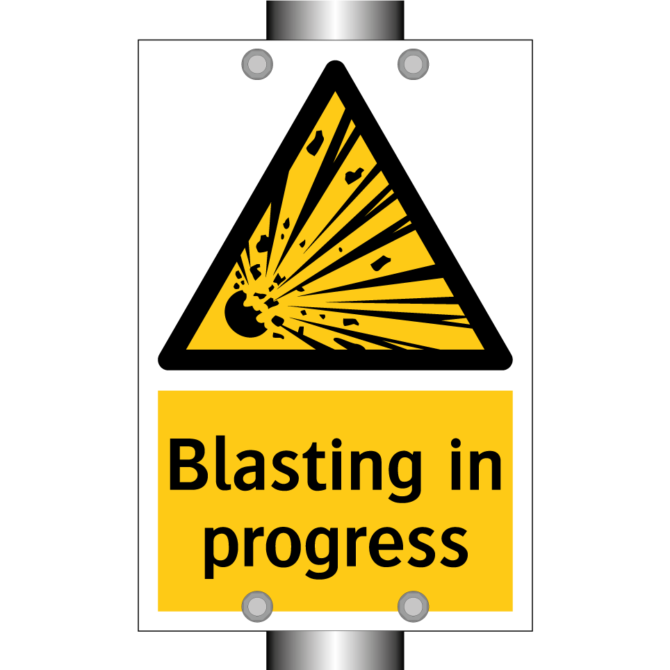Blasting in progress