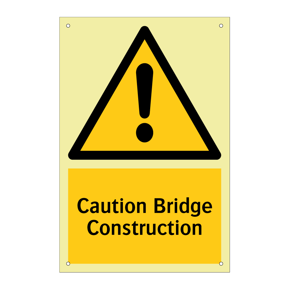 Caution Bridge Construction