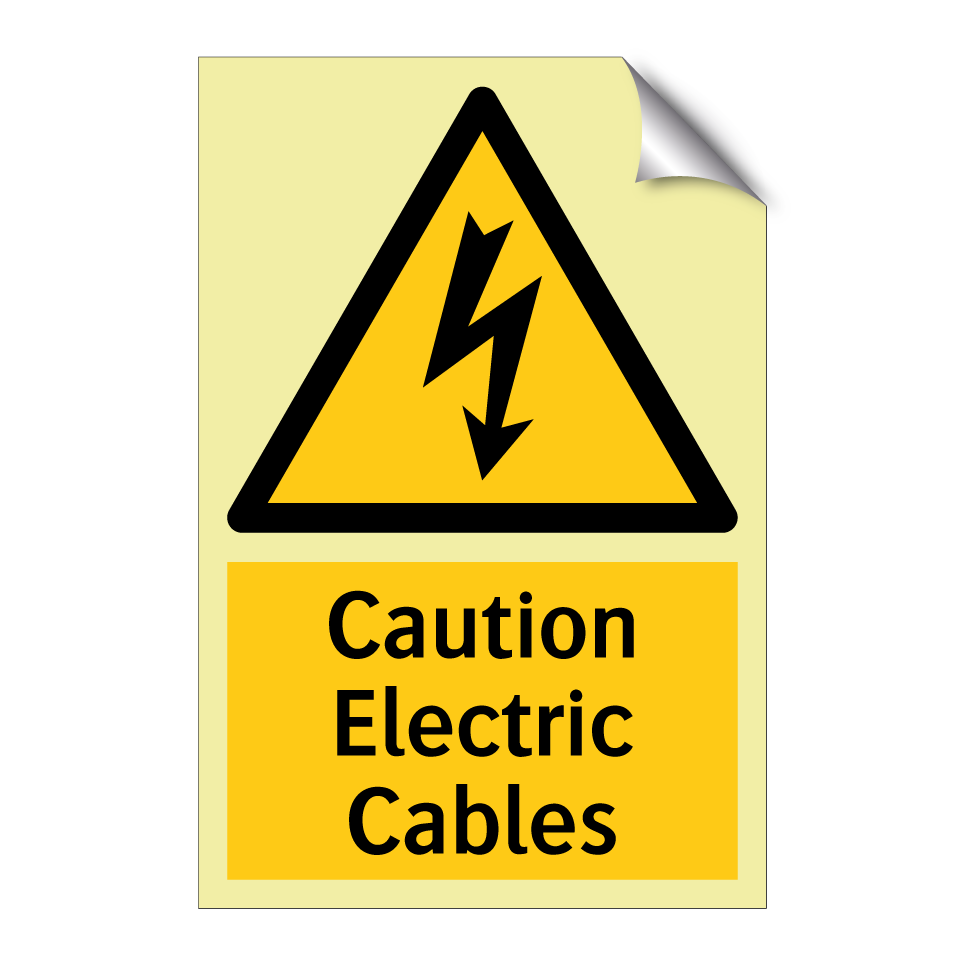 Caution Electric Cables