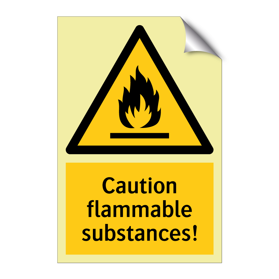 Caution flammable substances!