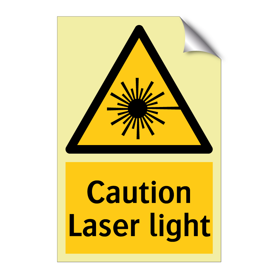 Caution Laser light