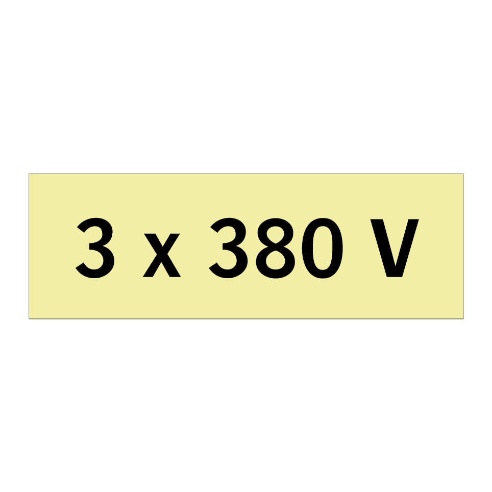 3 x 380 V