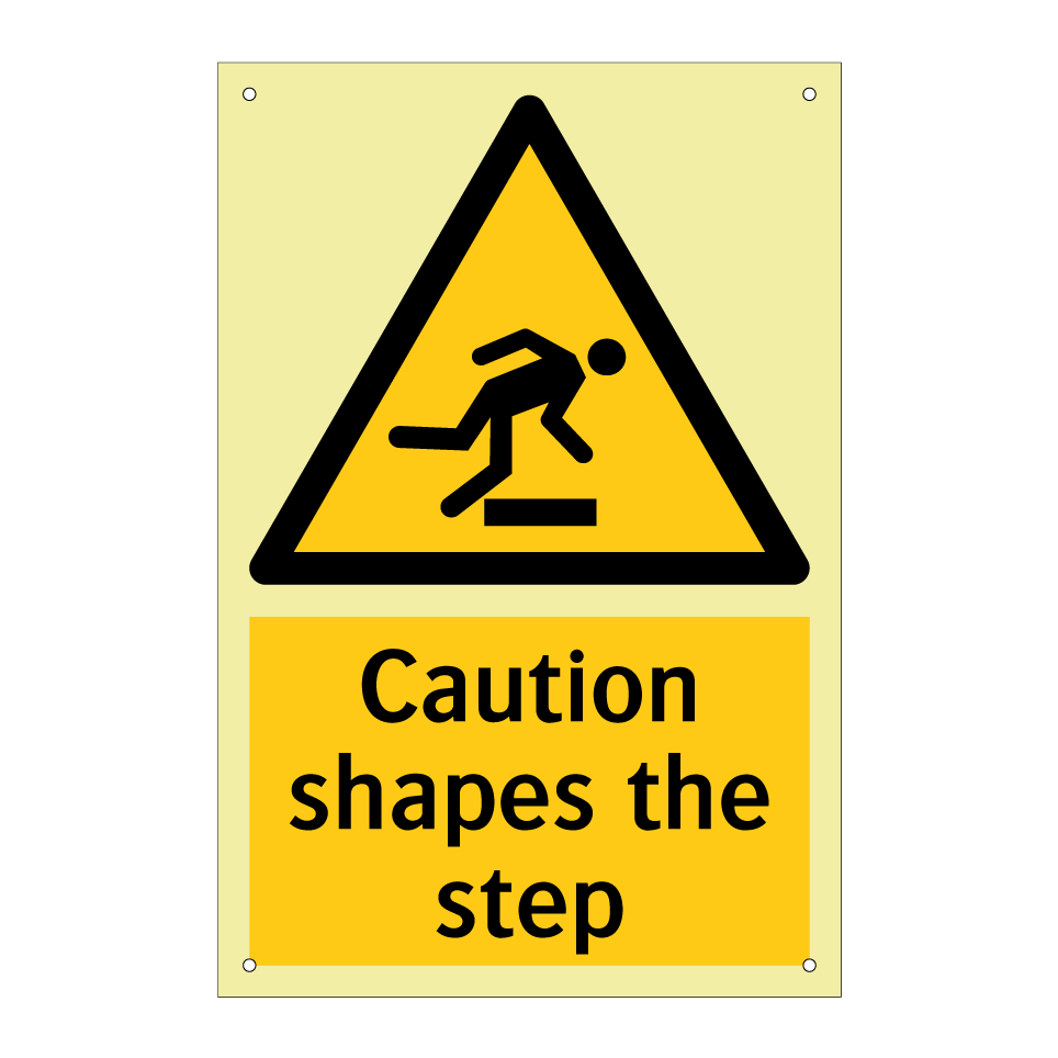 Caution shapes the step