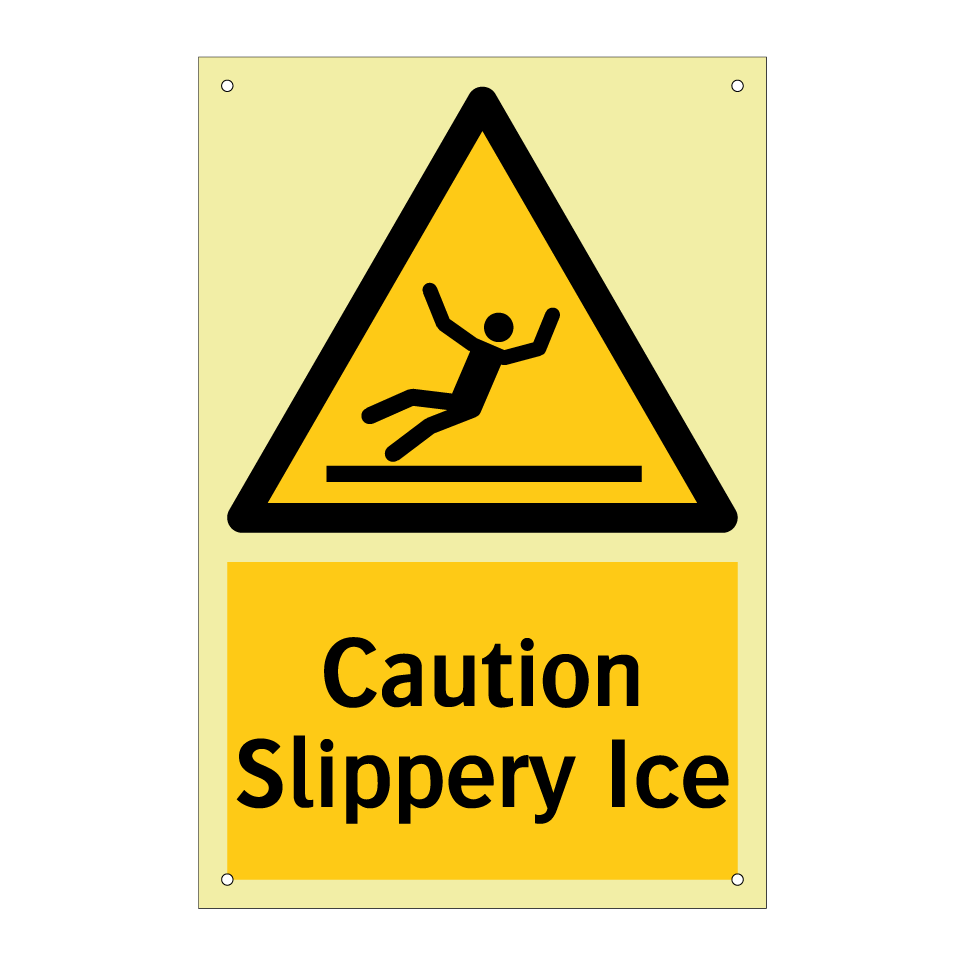 Caution Slippery Ice