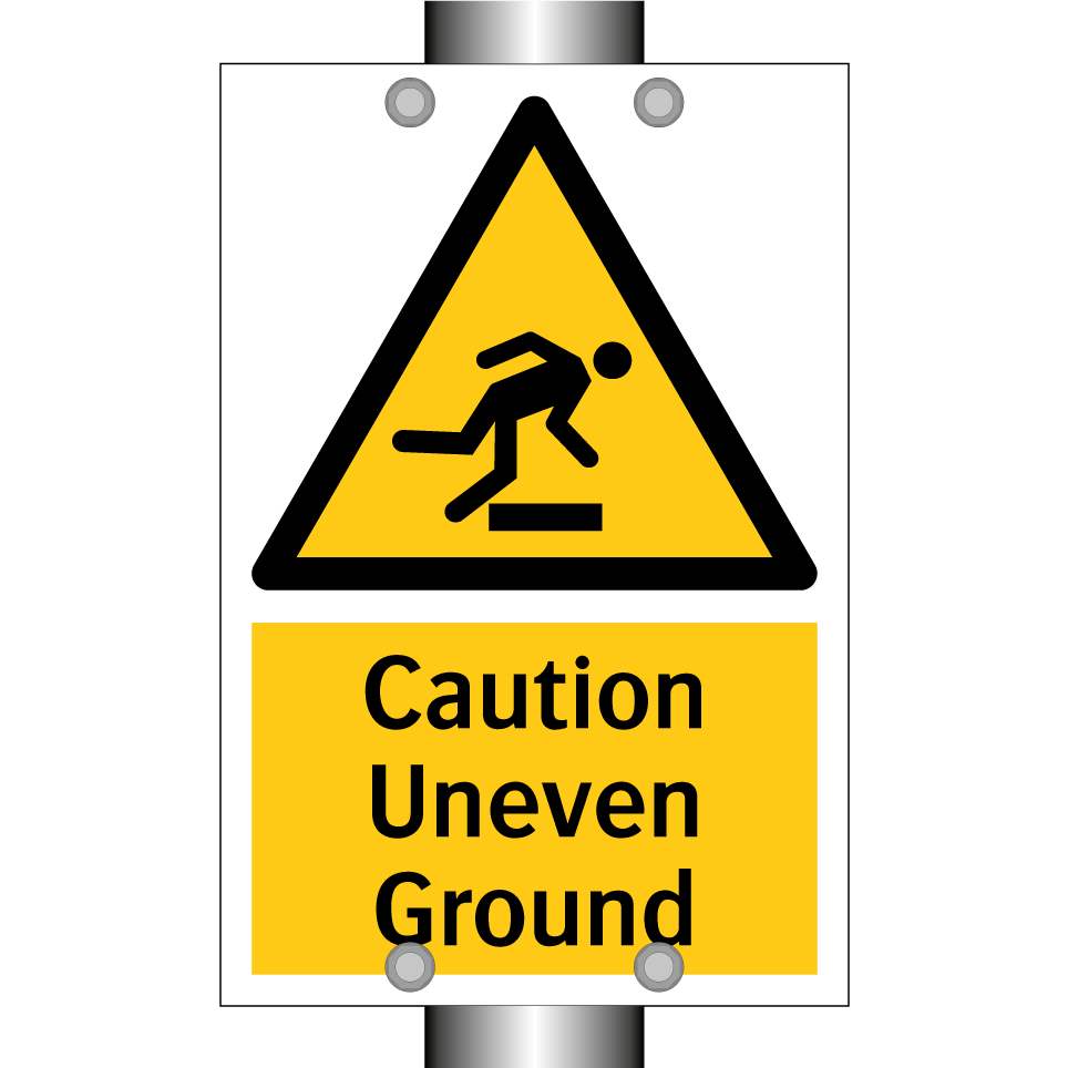 Caution Uneven Ground