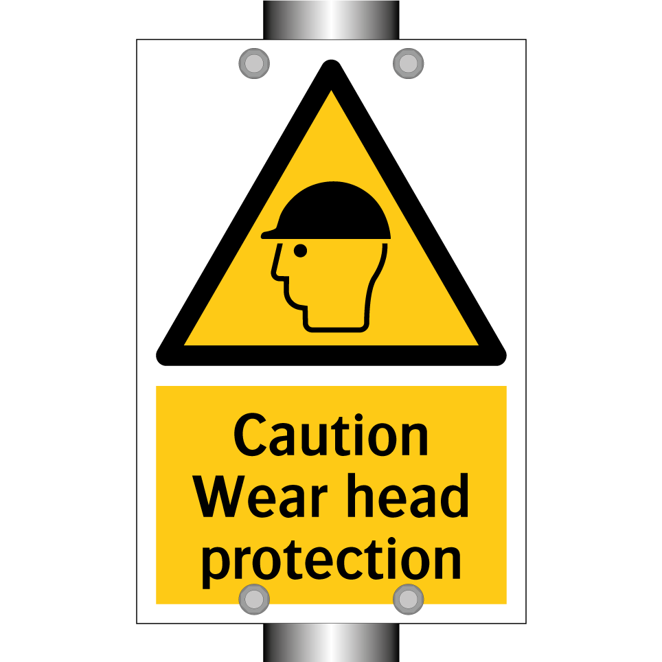 Caution Wear head protection