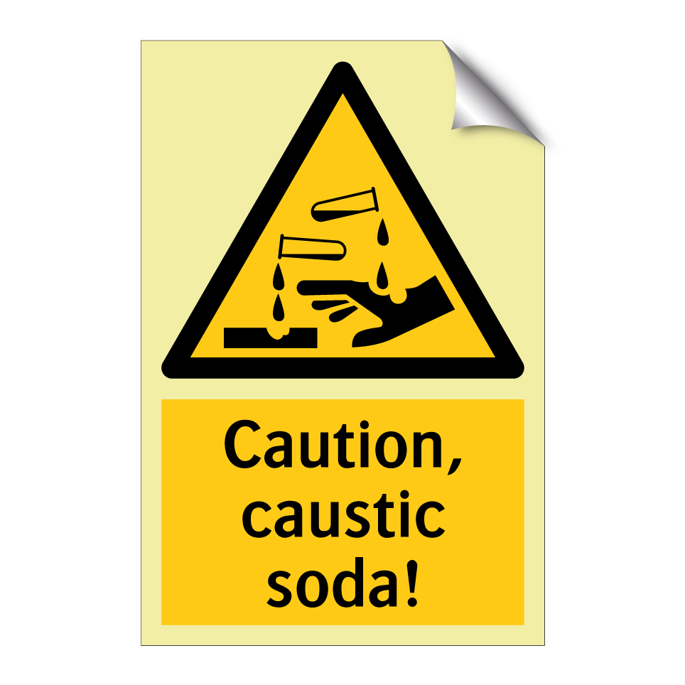 Caution, caustic soda!