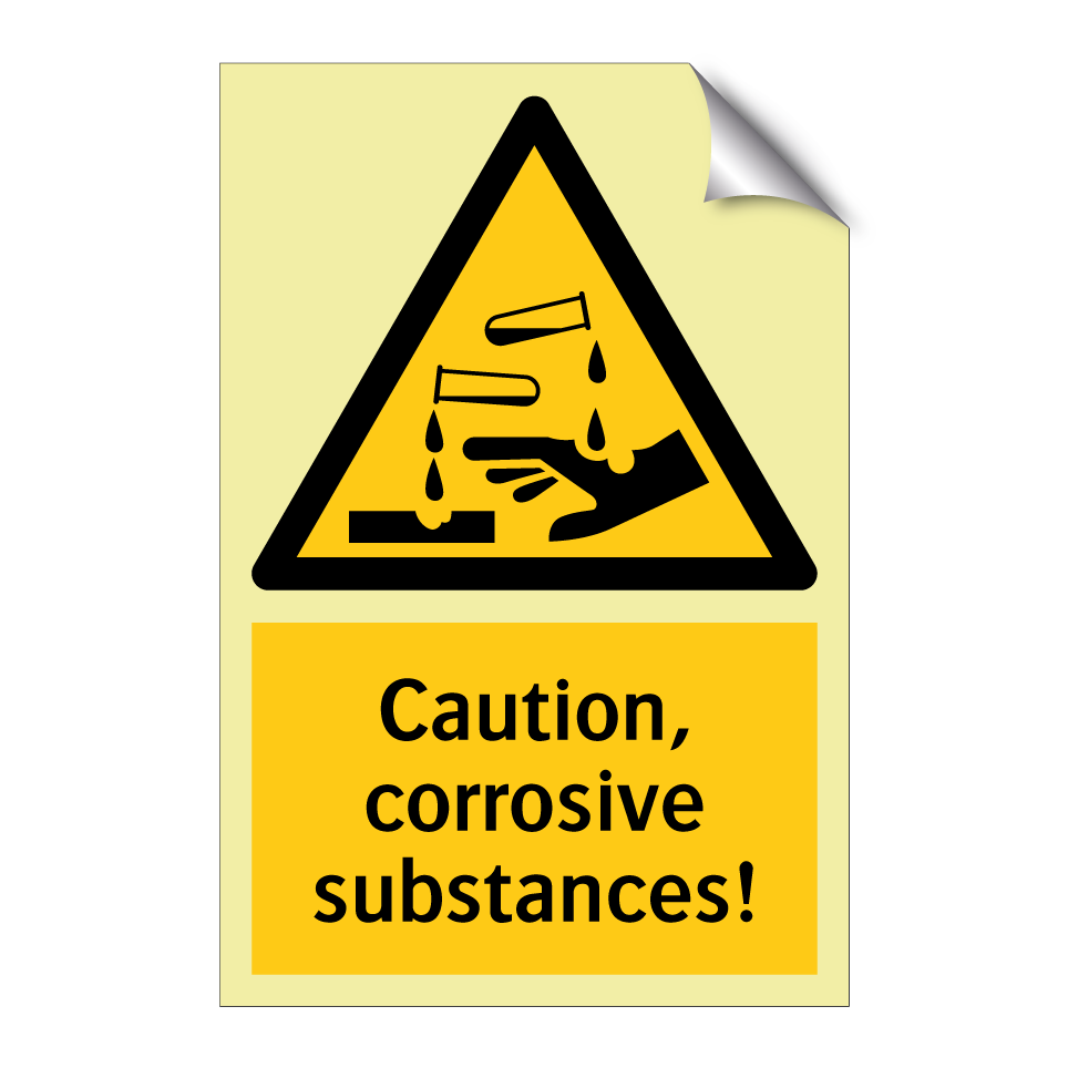 Caution, corrosive substances!