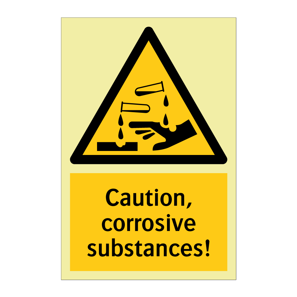 Caution, corrosive substances!