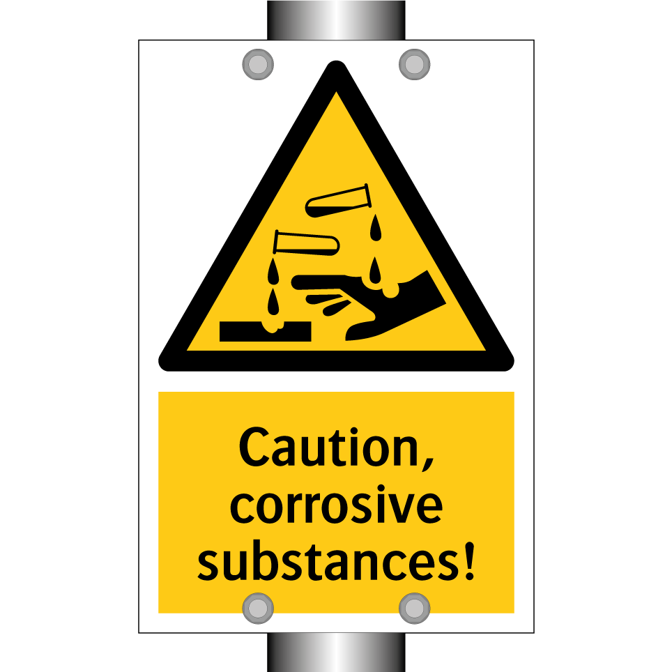 Caution, corrosive substances!
