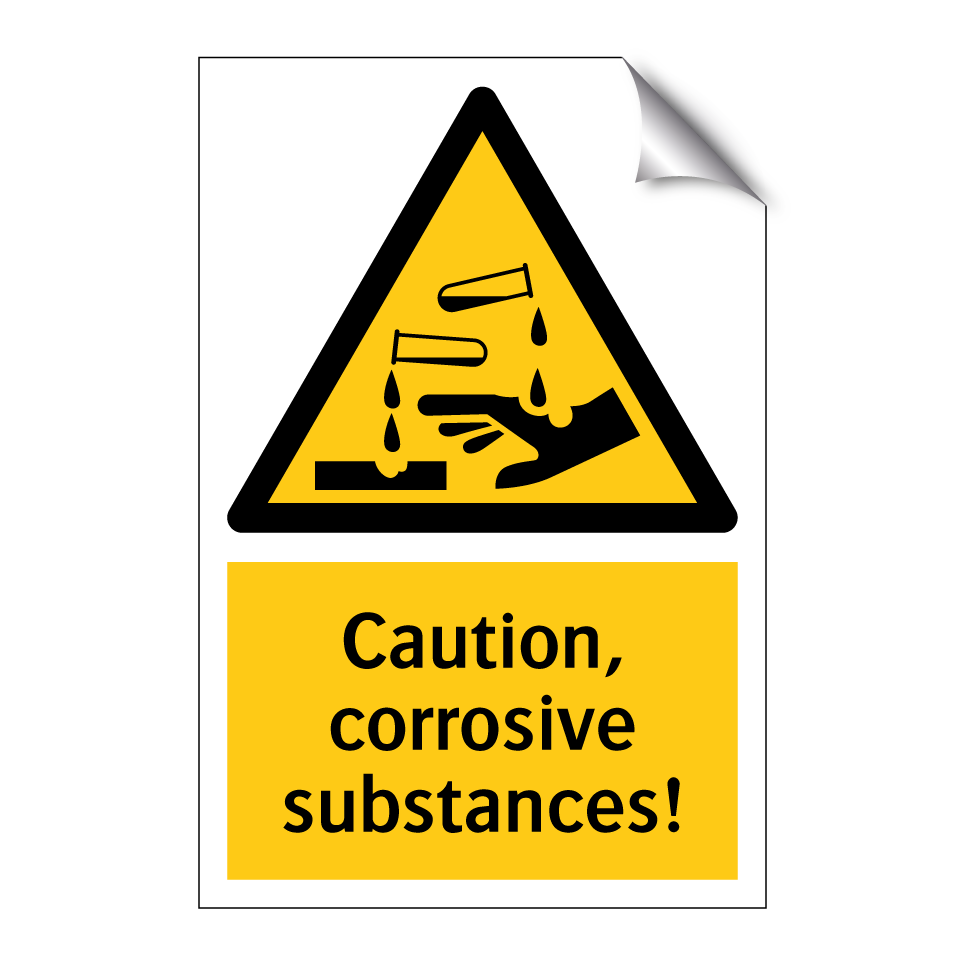 Caution, corrosive substances!