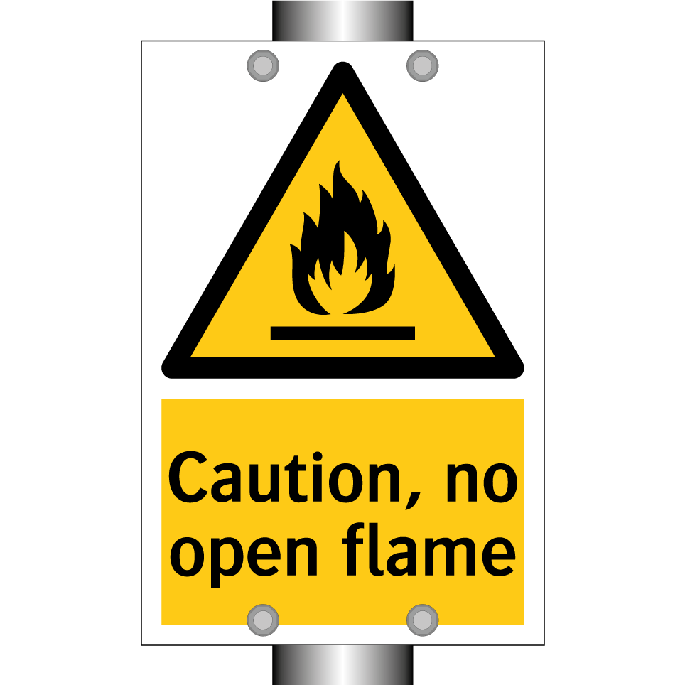Caution, no open flame