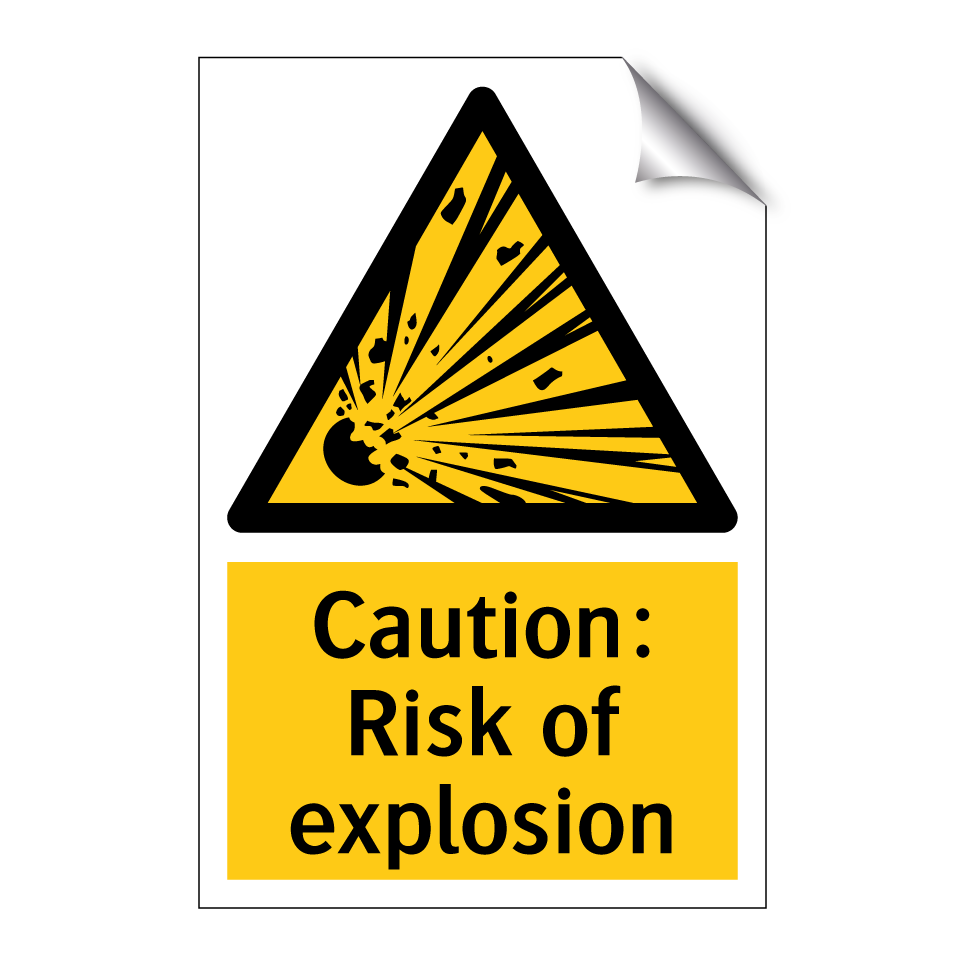 Caution: Risk of explosion