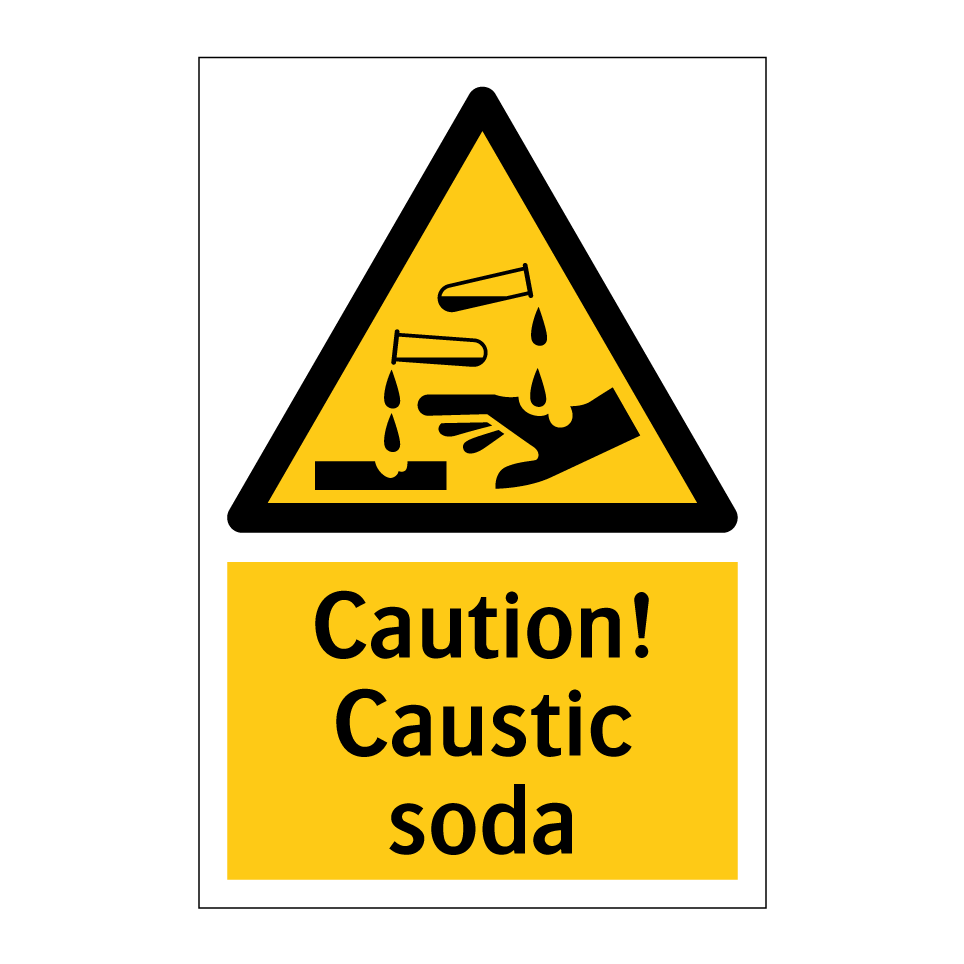 Caution! Caustic soda