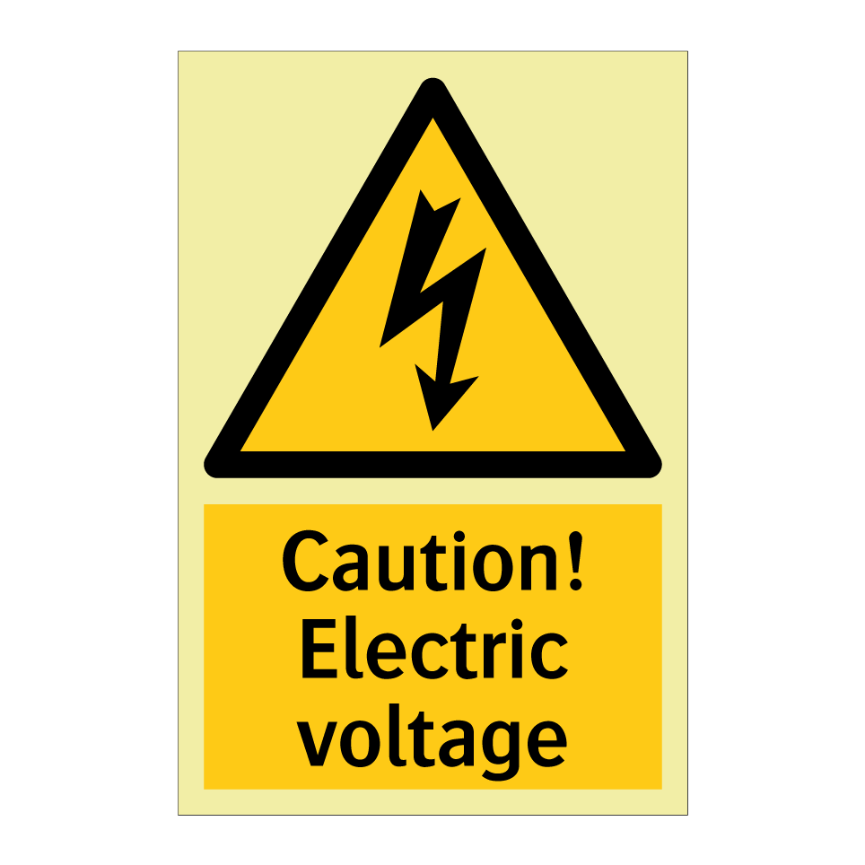 Caution! Electric voltage