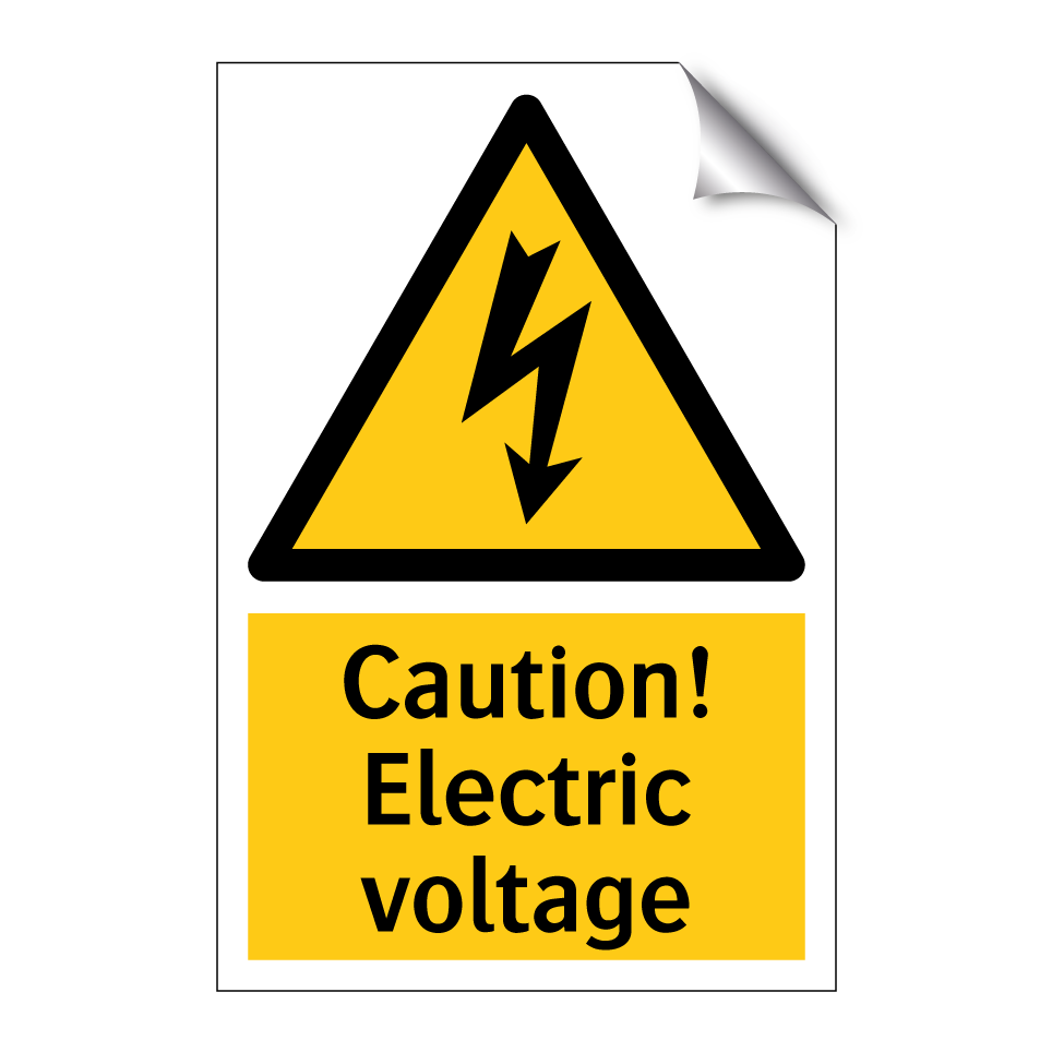 Caution! Electric voltage