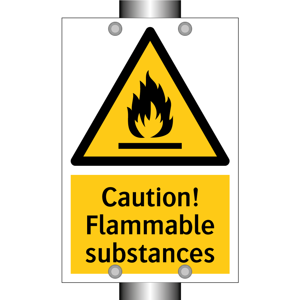 Caution! Flammable substances