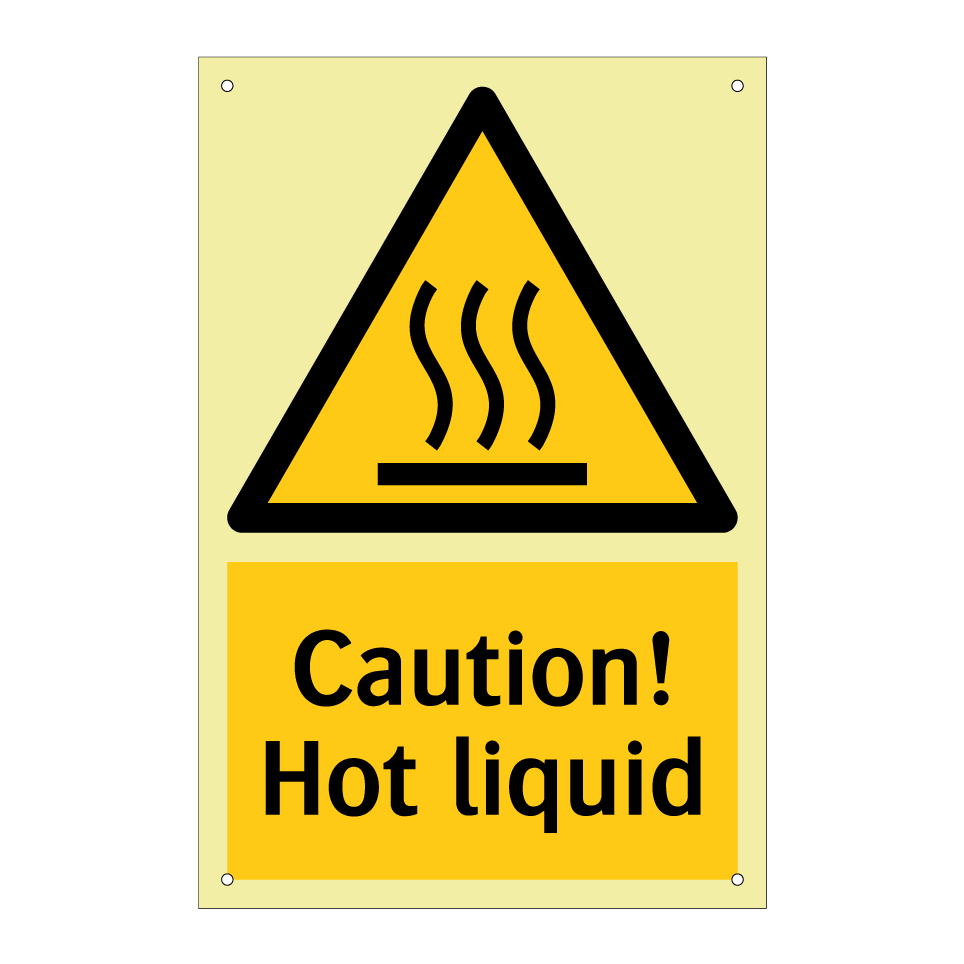 Caution! Hot liquid