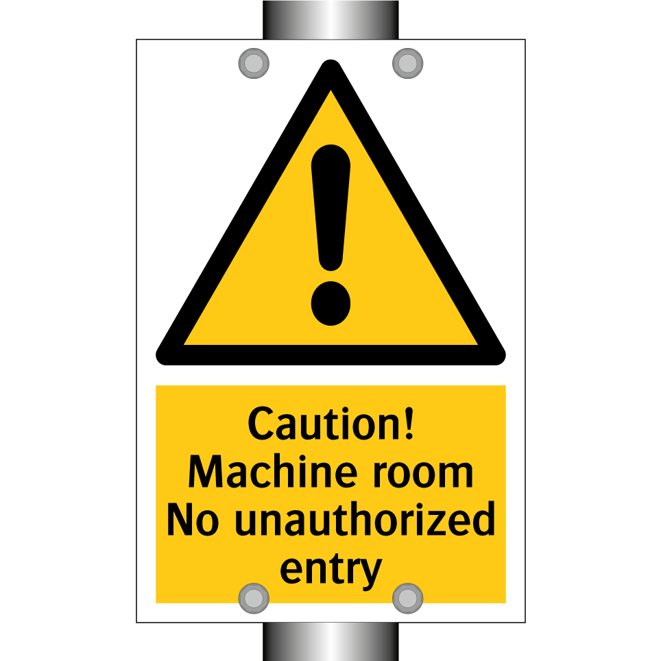 Caution! Machine room No unauthorized entry