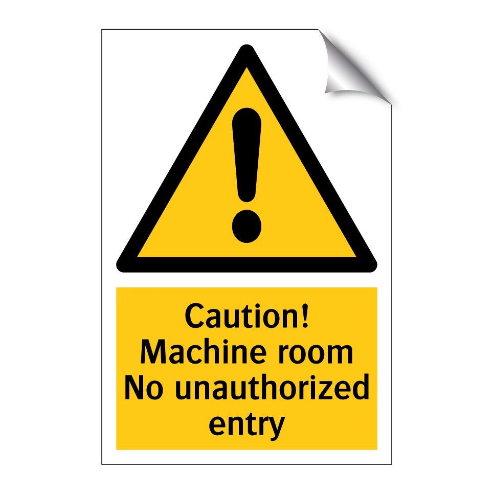 Caution! Machine room No unauthorized entry