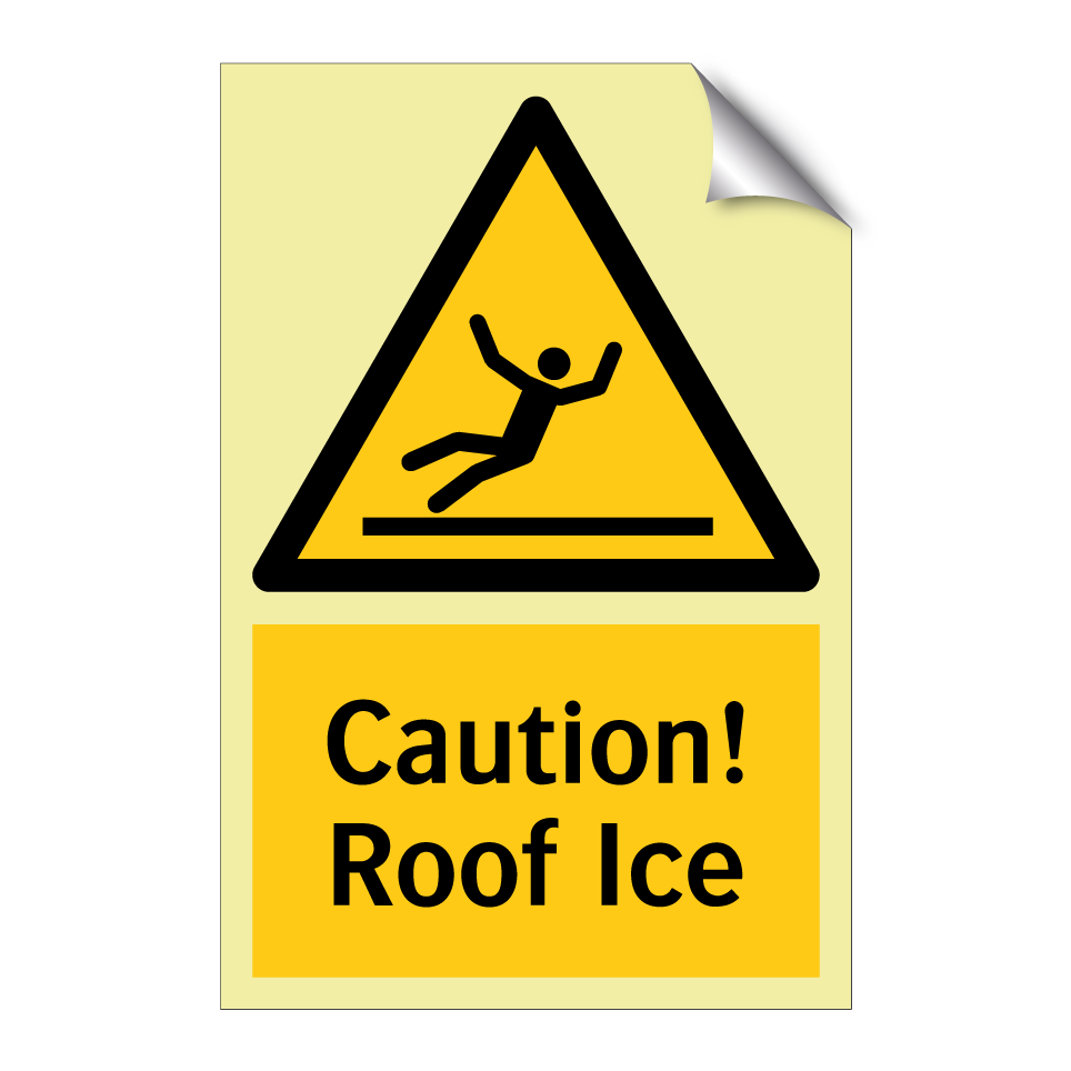 Caution! Roof Ice