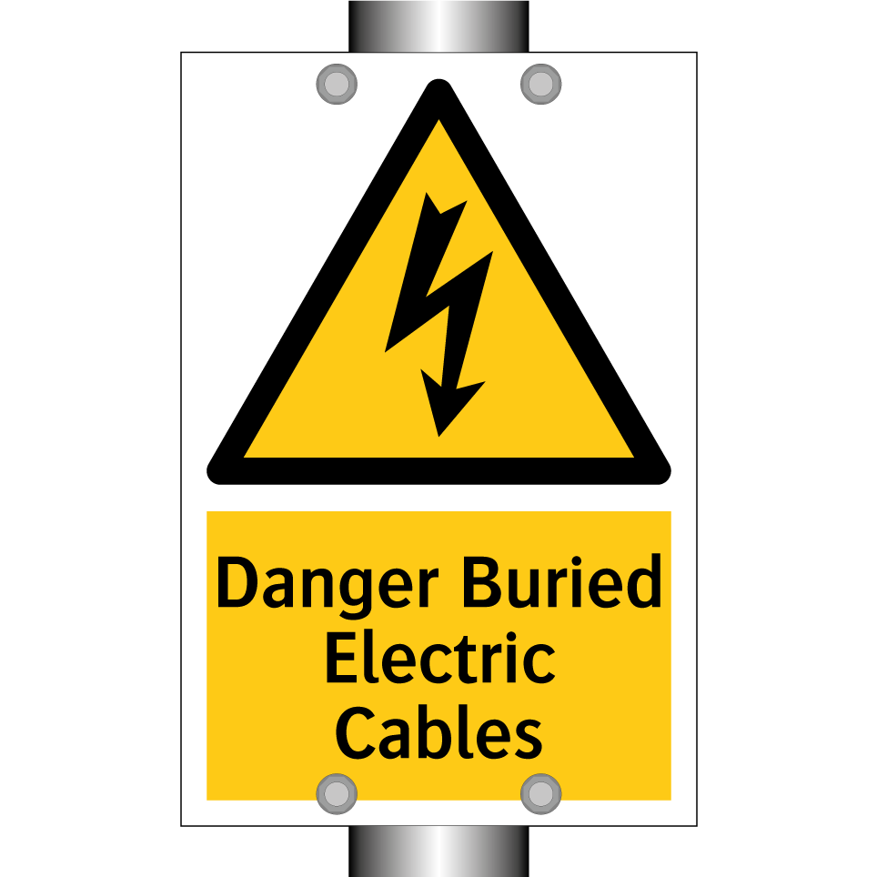 Danger Buried Electric Cables