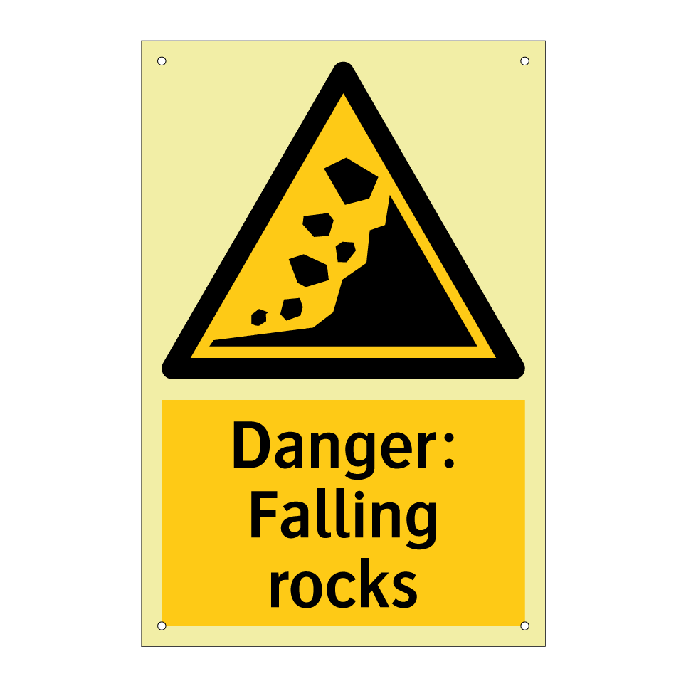 Danger: Falling rocks
