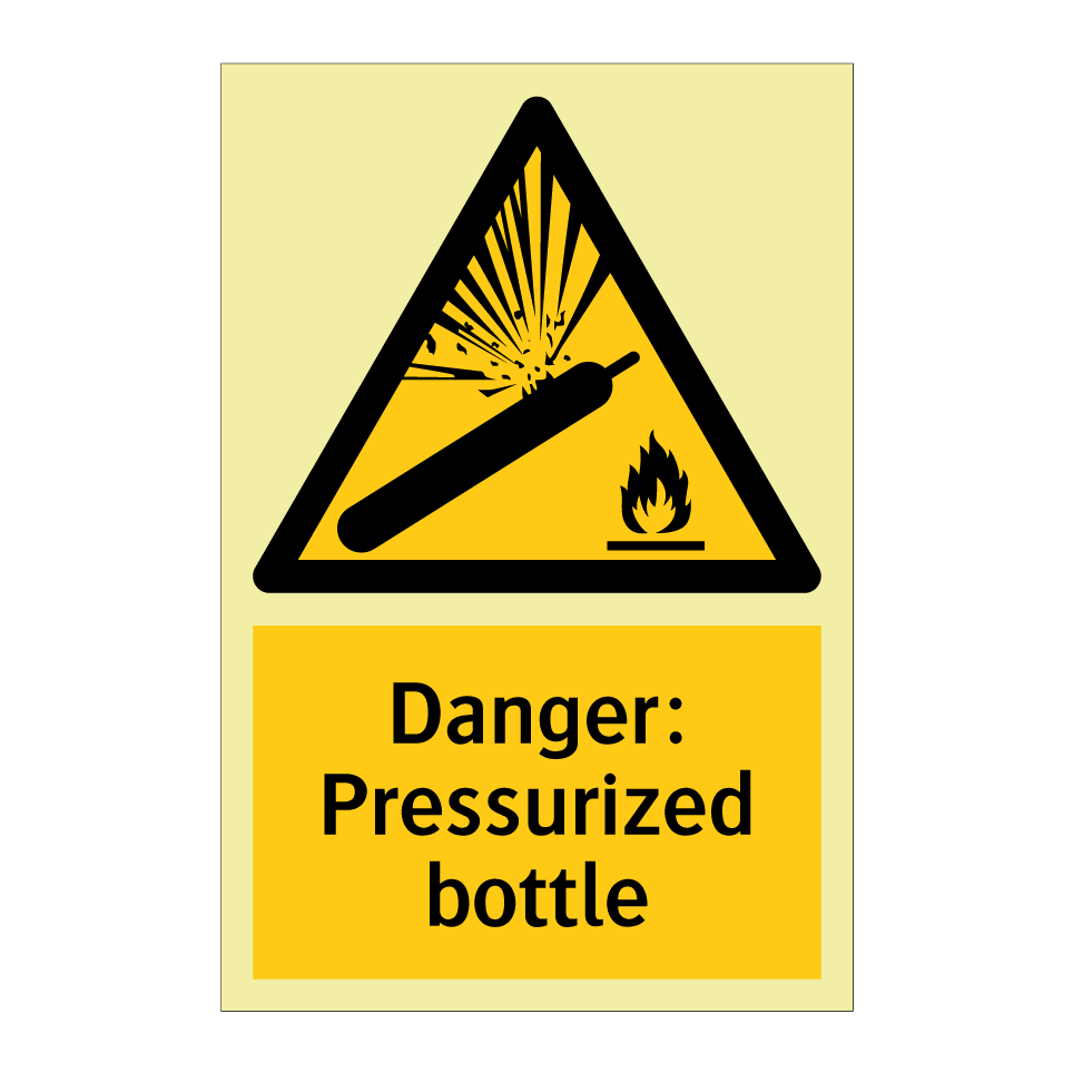 Danger: Pressurized bottle