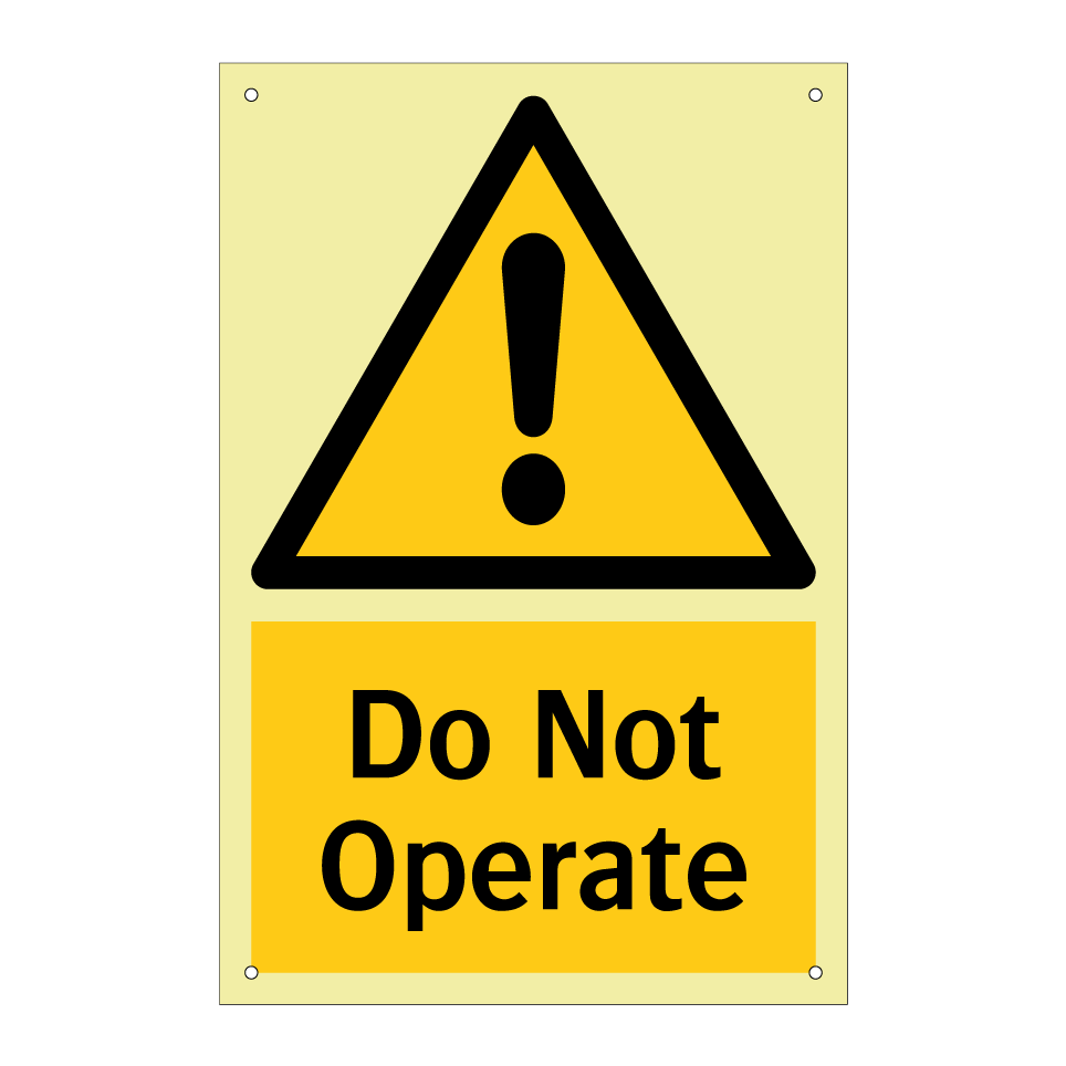 Do Not Operate