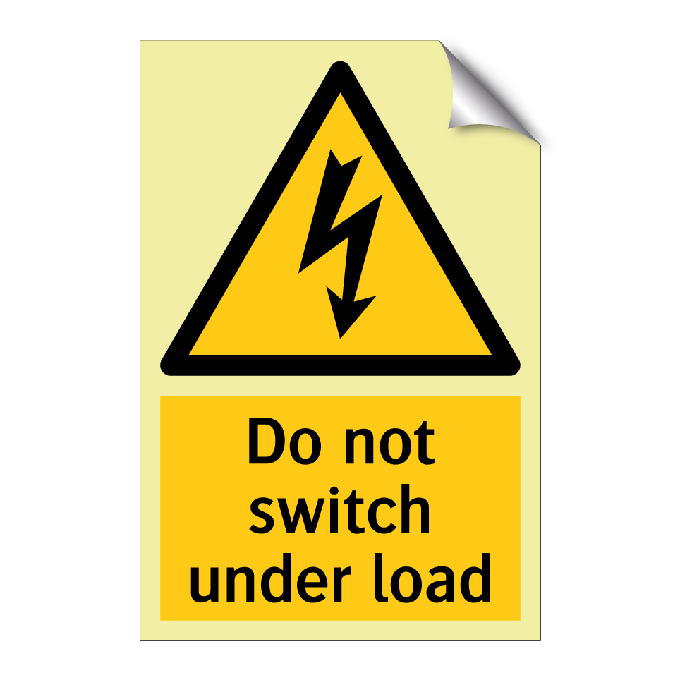 Do not switch under load
