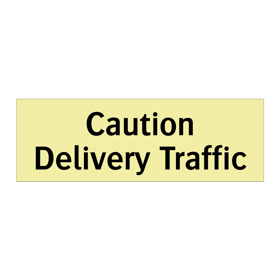 Caution Delivery Traffic