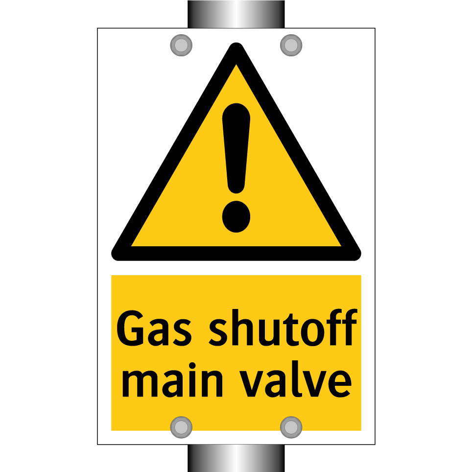 Gas shutoff main valve