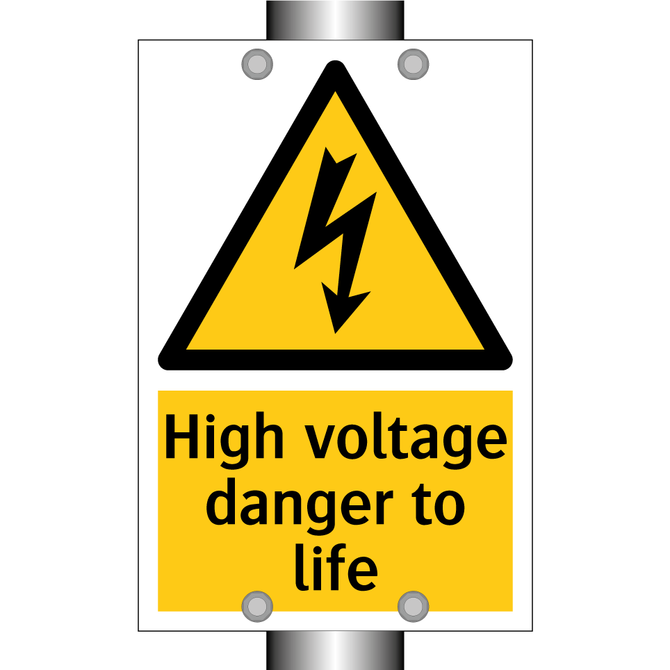 High voltage danger to life
