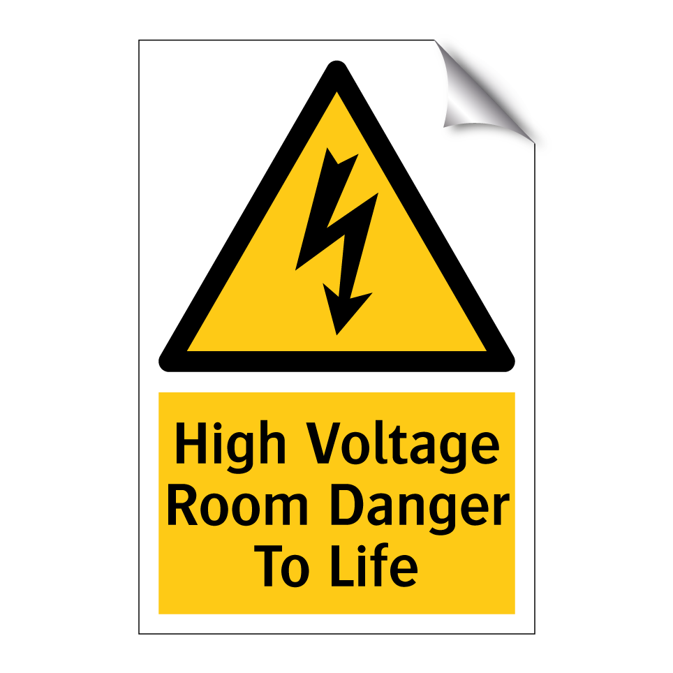High Voltage Room Danger To Life