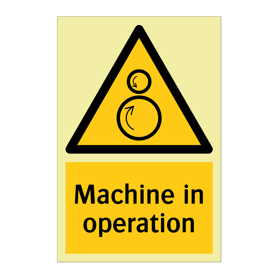 Machine in operation