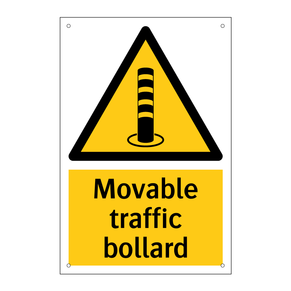 Movable traffic bollard