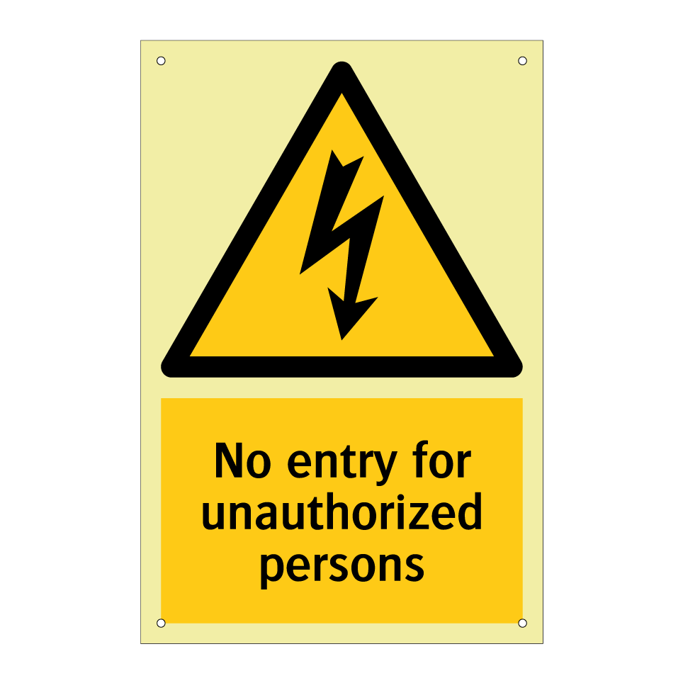 No entry for unauthorized persons
