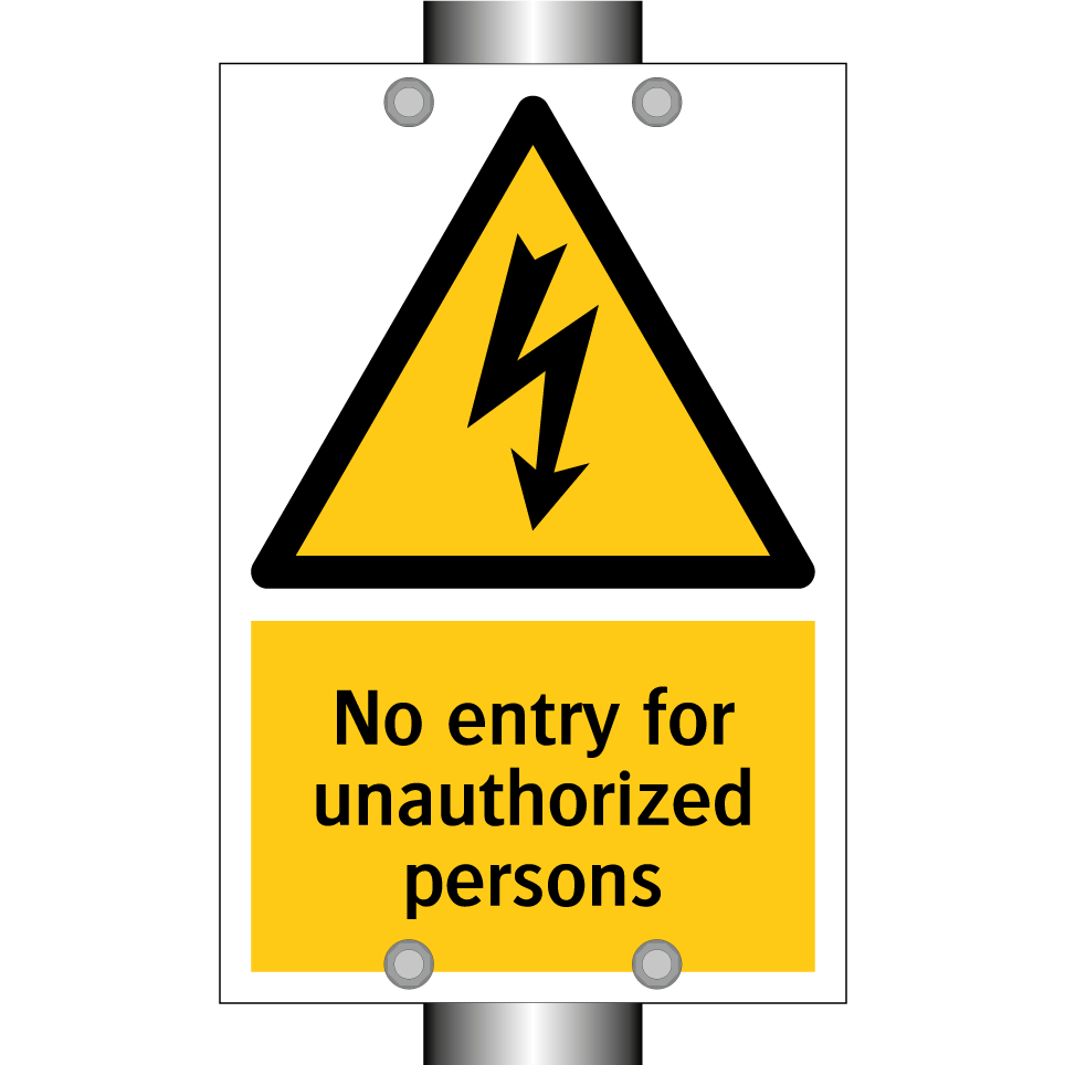 No entry for unauthorized persons